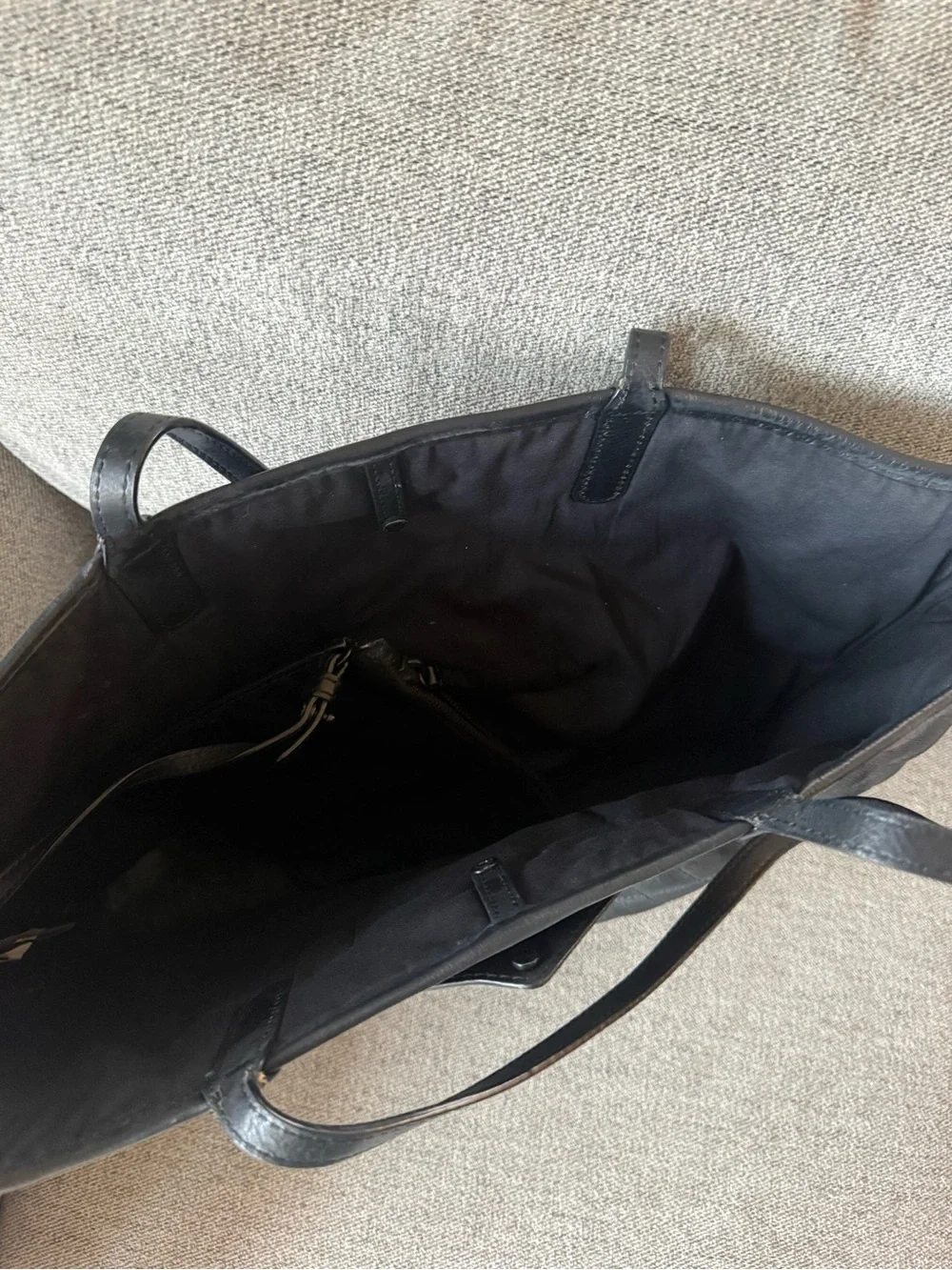Marc by Marc Jacobs Black Quilted Leather Tote with Zip Pouch